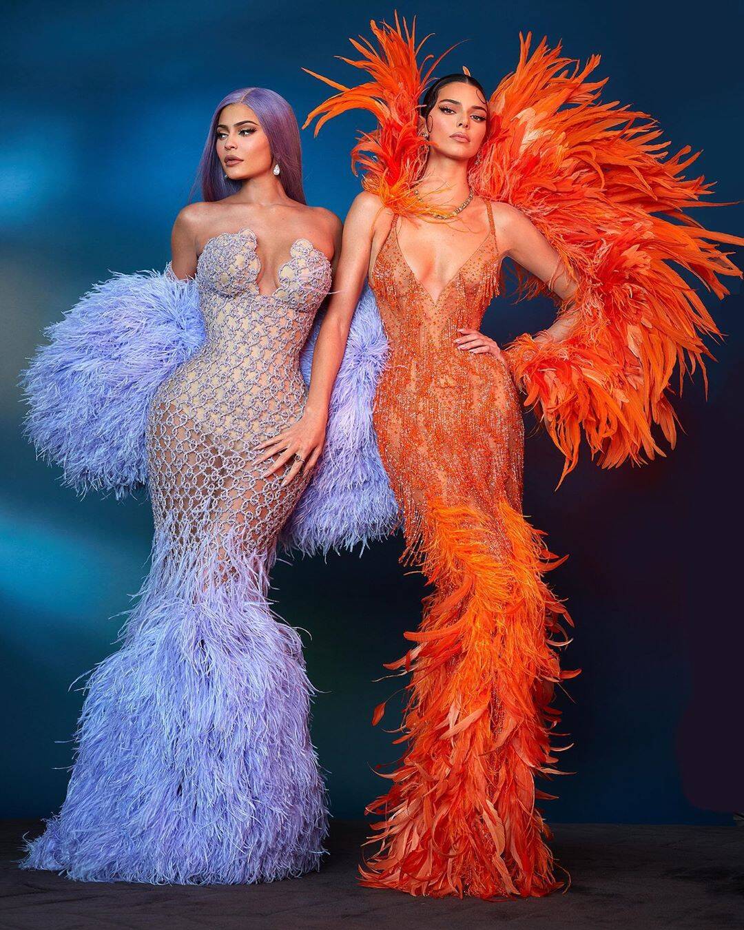 Kyllie e Kendall Jenner no MET Gala 2019 / Foto: Reprodução Instagram