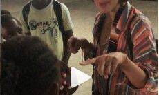 Bruna Marquezine em viagem missionária em Angola