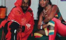 A cantora Iza com o rapper Kendrick Lamar