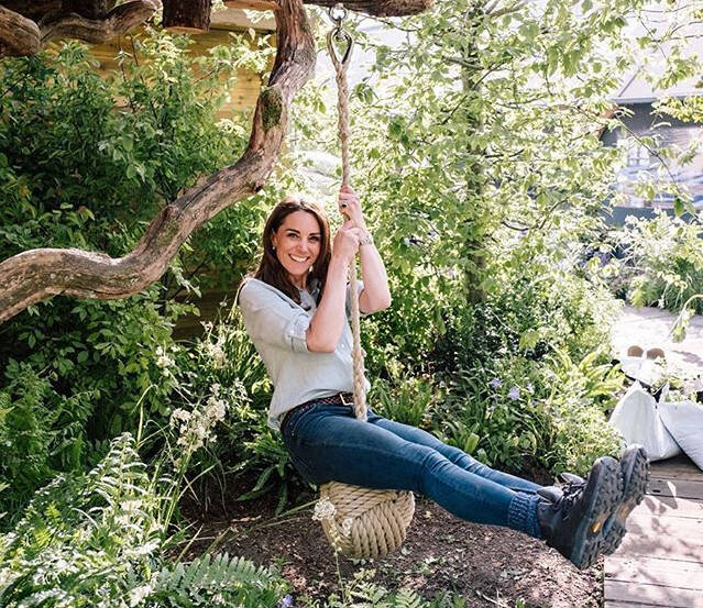 Kate Middleton participou do desenvolvimento do jardim "Back to Nature" / Foto: Reprodução Instagram
