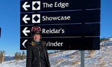 Luciana Jimenes aproveita as férias em Aspen