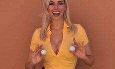 A ex-golfista profissional Paige Spiranac diverte os fãs treinando de maneira inusitada