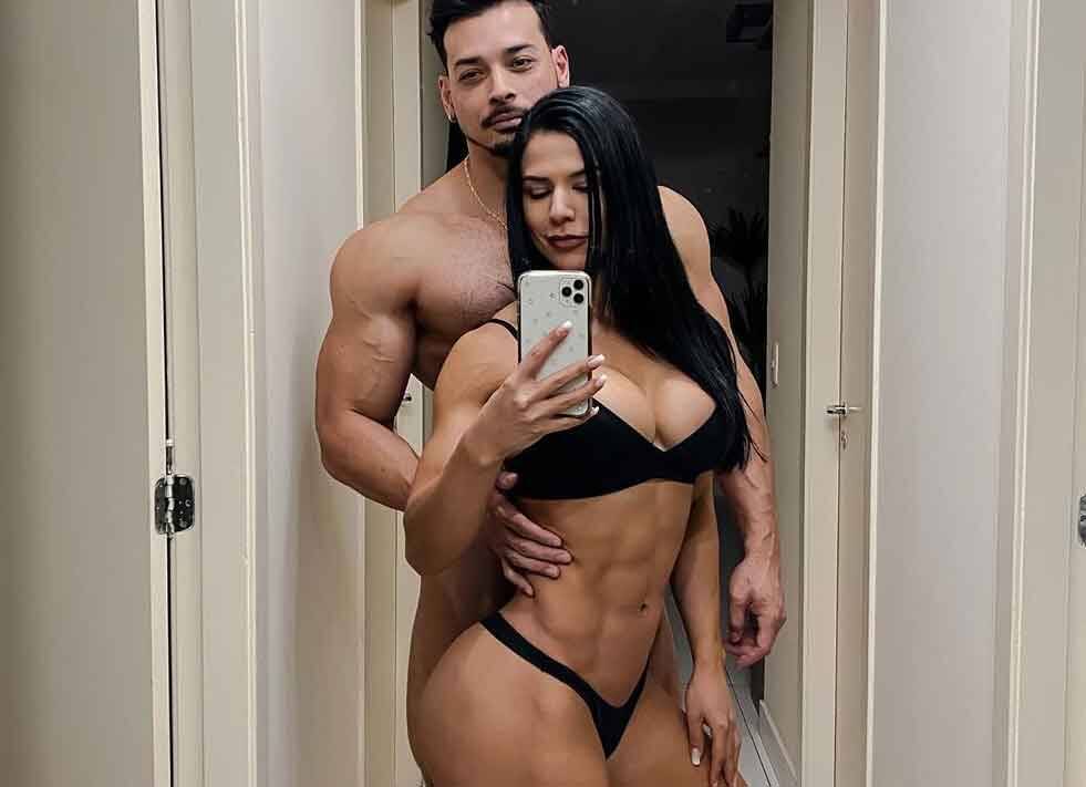 Musa fitness Eva Andressa e Felipe Franco assumem romance de forma inusitada