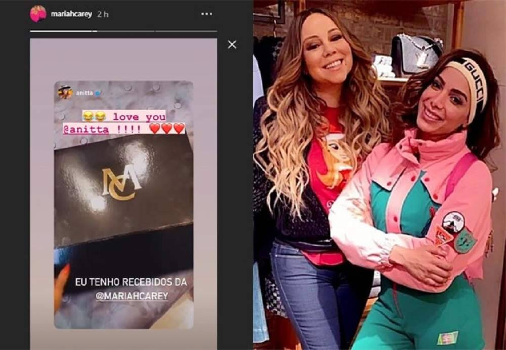 Anitta recebe surpresa de Mariah Carey e cantora internacional revela: "te amo"