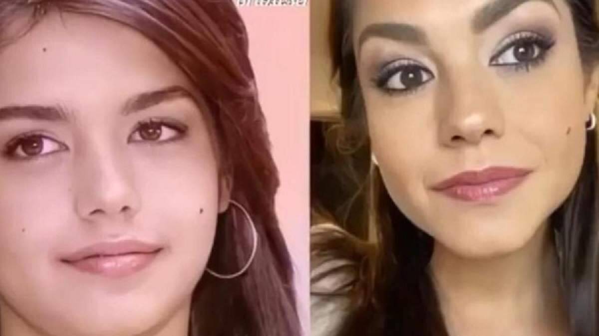 A atriz Thaís Fersoza comparou o seu antes e depois usando uma cena da novela "O Clone"