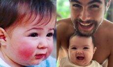 Rafael Vitti posta uma foto sua bebê e seguidores comparam com Maria Clara, filha do ator