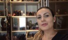 Andressa Urach faz tour pelo closet e mostra coleção de sapatos