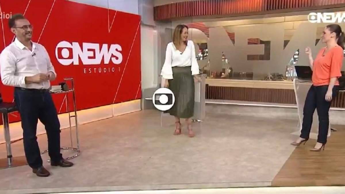 Maria Beltrão faz 'discreta dancinha' ao final do programa da GloboNews e viraliza