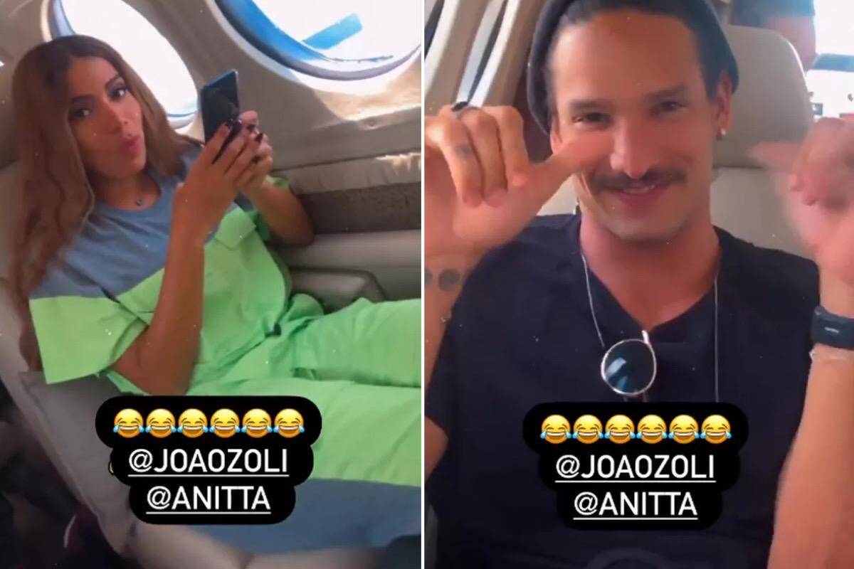 Anitta e João Zoli viajam de jatinho juntos: "Vão falar que tô pegando"