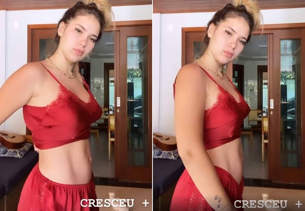 Virginia Fonseca comenta sobre o tamanho da barriga de gravidez: "cresceu mais"
