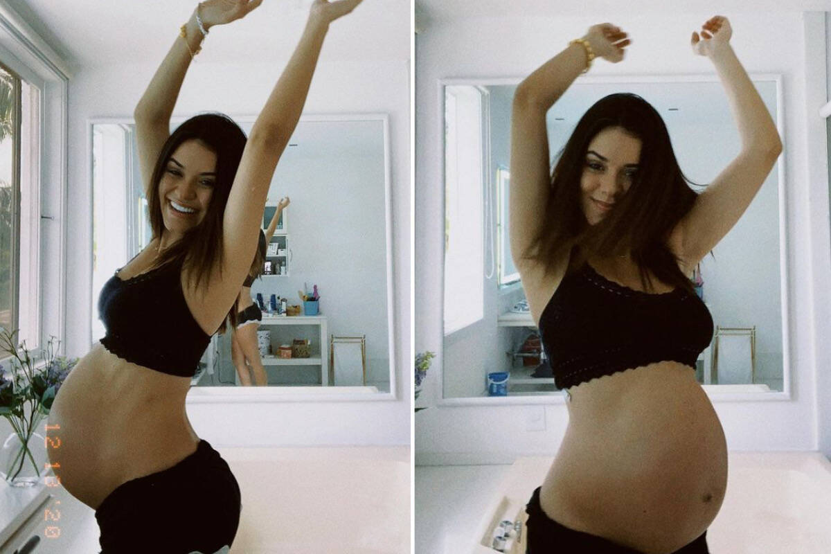 Talita Younan mostra barriga de grávida: "Posso explodir a qualquer momento"