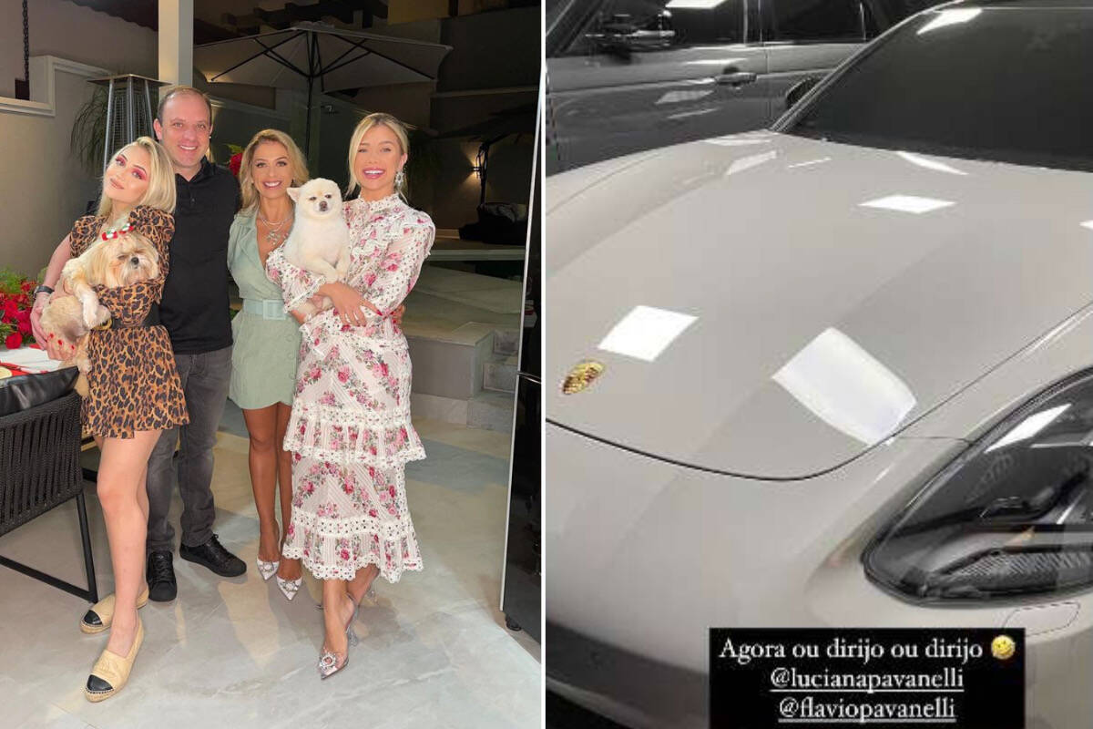 Flavia Pavanelli exibe Porsche de R$ 589 mil que ganhou de Natal