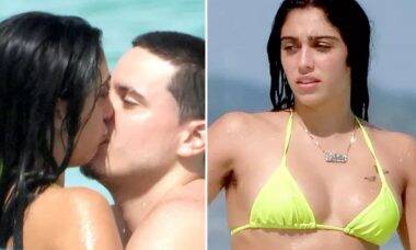 Filha de Madonna, Lourdes Maria troca beijos com o namorado na praia
