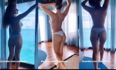 Márcia Bonde enlouquece fãs com vídeo de topless, assista. Foto: Reprodução Instagram