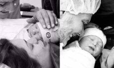 Michel Teló posta fotos raras do nascimentos dos filhos e brinca: "bora fazer mais um?"