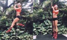 Mariana Rios relembra vídeo em que aparece sexy no pole dance vestida de "Mamãe Noel"
