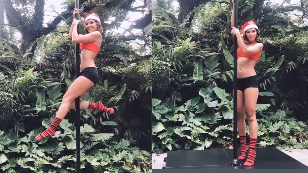 Mariana Rios relembra vídeo em que aparece sexy no pole dance vestida de "Mamãe Noel"