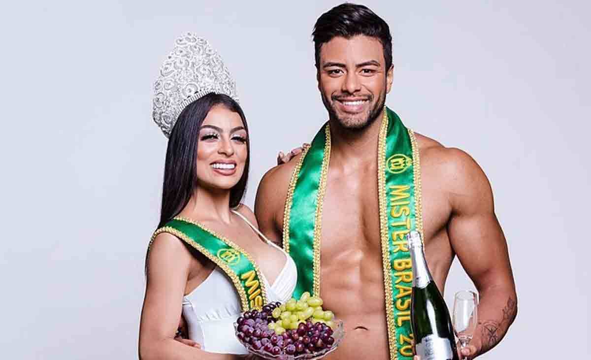 Miss e Mister Brasil: Juliana Malveira e Antony Marquez celebram a chegada de 2021. Foto: Divulgação