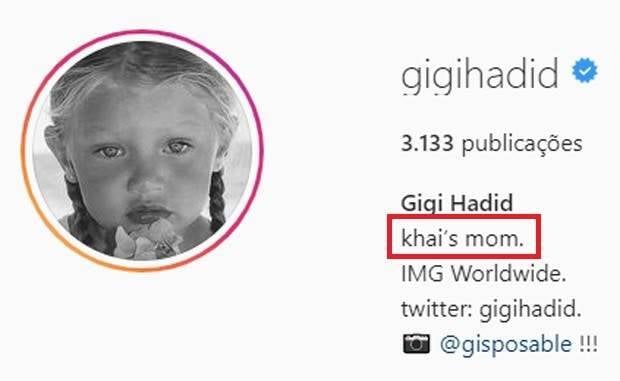 Gigi Hadid revela o nome da filha com Zayn Malik após quatro meses de vida da pequena (Foto: Reprodução/Instagram)