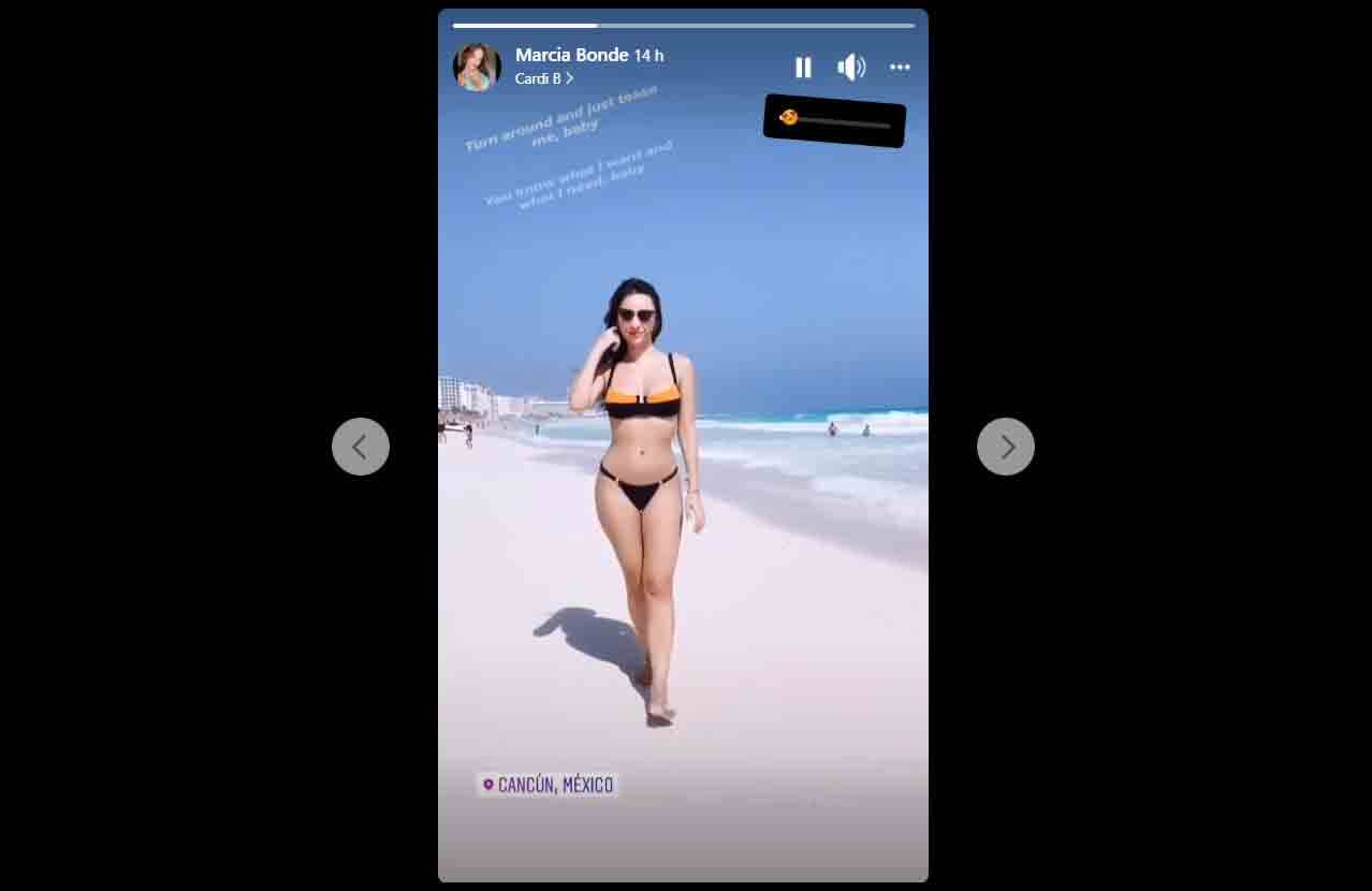Irmã de Juliana Caetano ostenta boa forma em praia de  Cancún. Foto: Reprodução Instagram