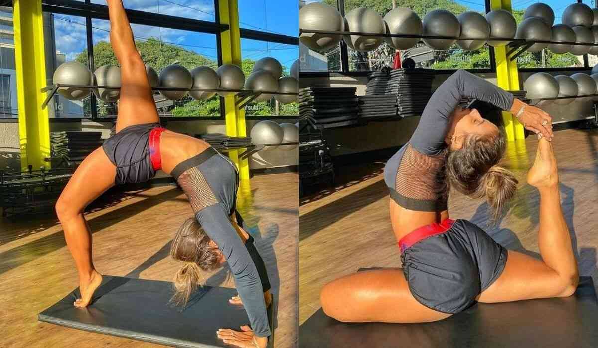 Carol Peixinho impressiona os seguidores ao posar fazendo yoga