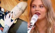 Luísa Sonza fala sobre tatuagem do seu bumbum na perna de Vitão: "achei superfofo"