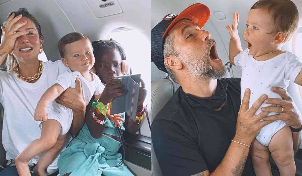 Giovanna Ewbank diverte os fãs ao mostrar perrengues de viajar com os três filhos: "família buscapé"