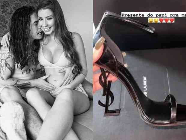 Whindersson Nunes presenteia namorada grávida com sandália de grife avaliada em mais de R$ 6 mil