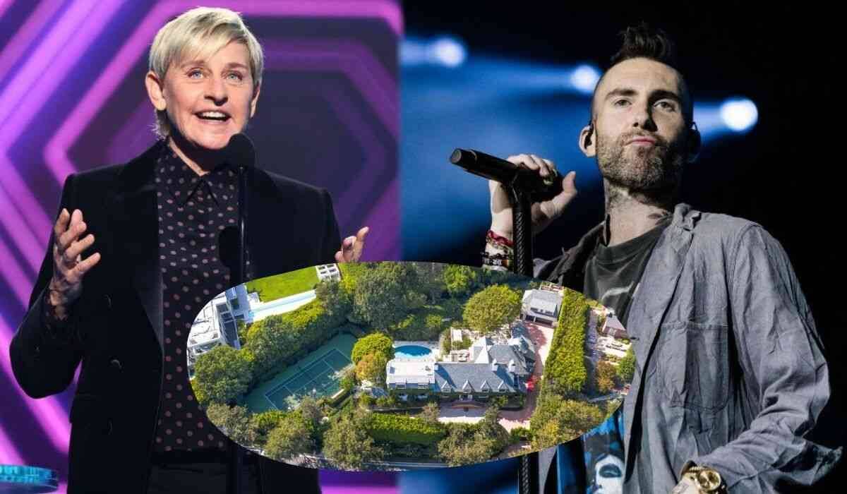 Ellen DeGeneres coloca mansão comprada de Adam Levine à venda por cerca de R$ 300 milhões