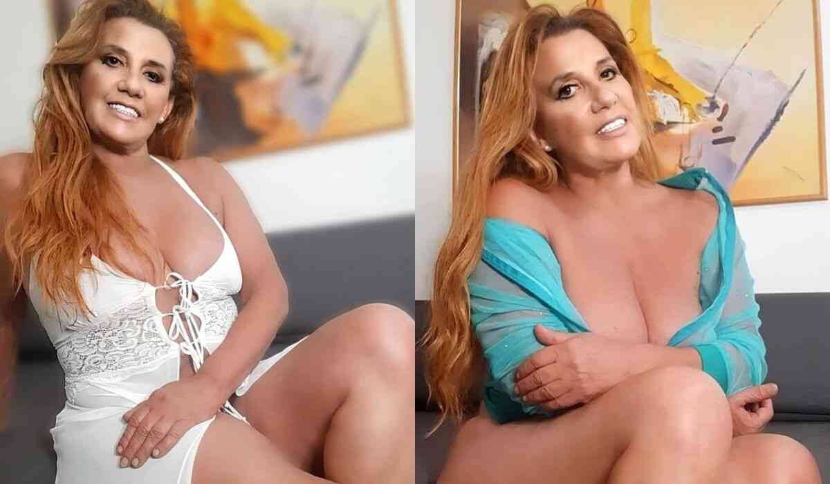 Rita Cadillac posa de lingerie e anuncia conta em site de conteúdo adulto