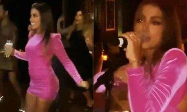 Anitta celebra aniversário em Miami com vestido de mais de R$ 26 mil