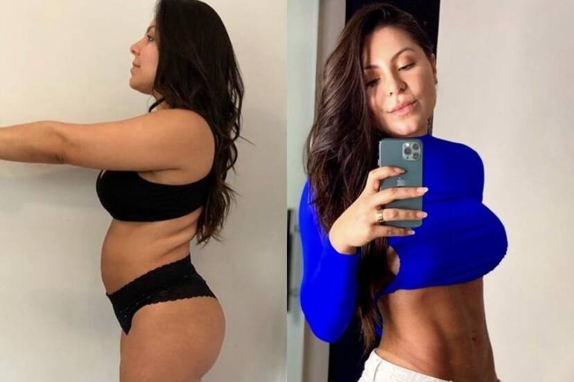 Andressa Ferreira mostra antes e depois de perder 6 quilos: "Foi na raça mesmo"