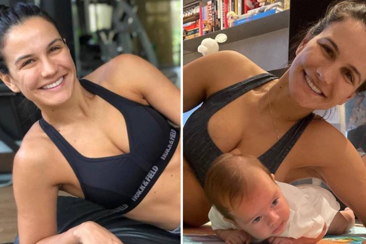 Kyra Gracie compara corpo antes e depois do parto: "Já não me importo com críticas"