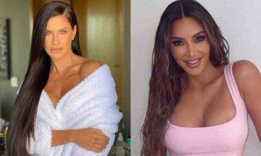 Andressa Suita usa megahair e brinca ao se comparar a Kim Kardashian