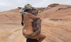 Kourtney Kardashian posta beijão no namorado: "Como o paraíso"