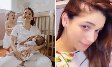 Sabrina Petraglia revela queda de cabelo após parto: "Cai mesmo"