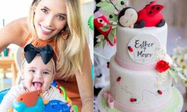 Carol Dias celebra 7 meses da filha Esther com festa tema de joaninha