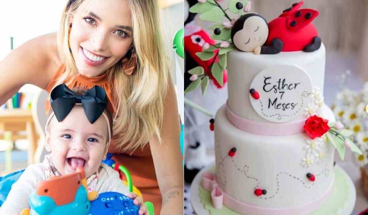Carol Dias celebra 7 meses da filha Esther com festa tema de joaninha