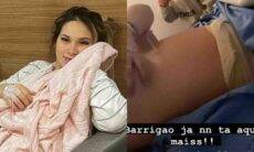 Virgínia Fonseca exibe a barriga após cesárea: 'sentirei saudades, viu'