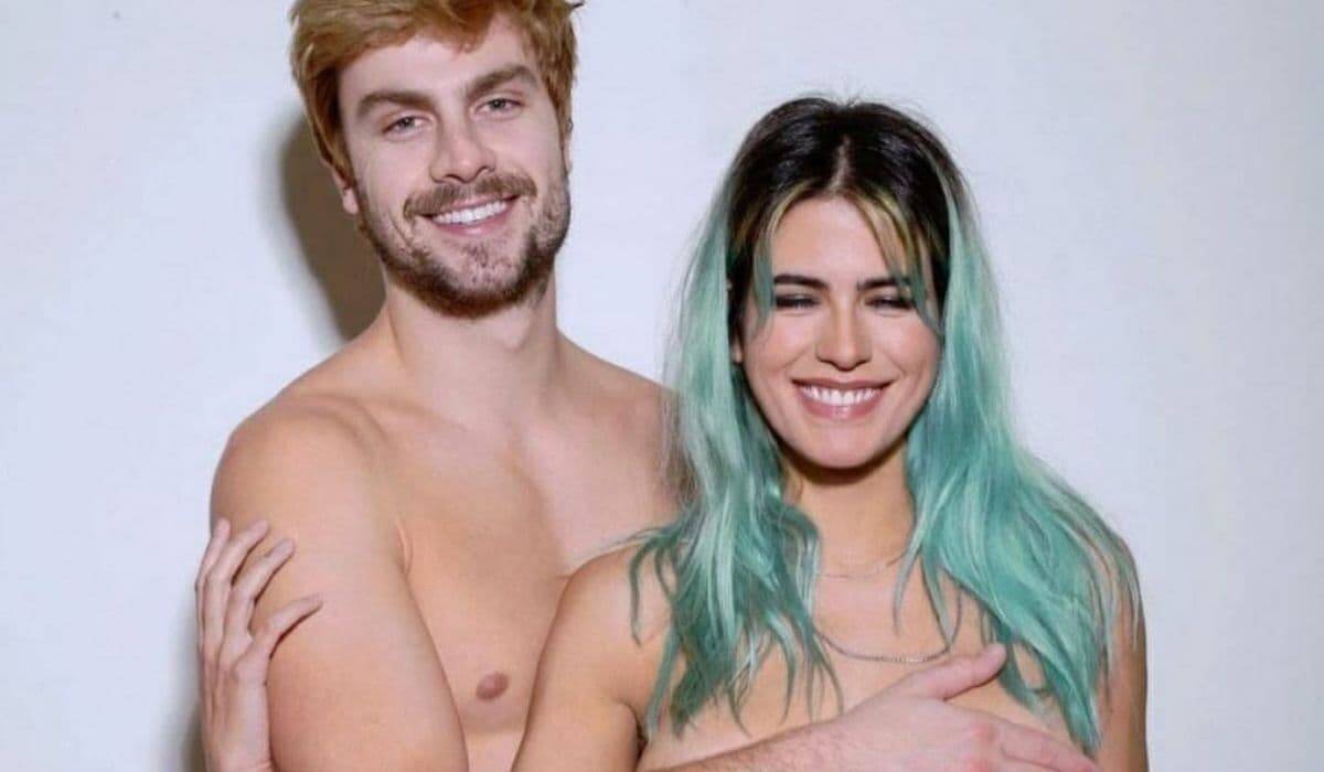 Antonia Moraes faz ensaio sensual com o namorado que posam seminus