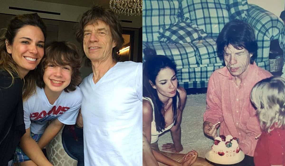 Luciana Gimenez posta cliques raros com Mick Jagger e o filho