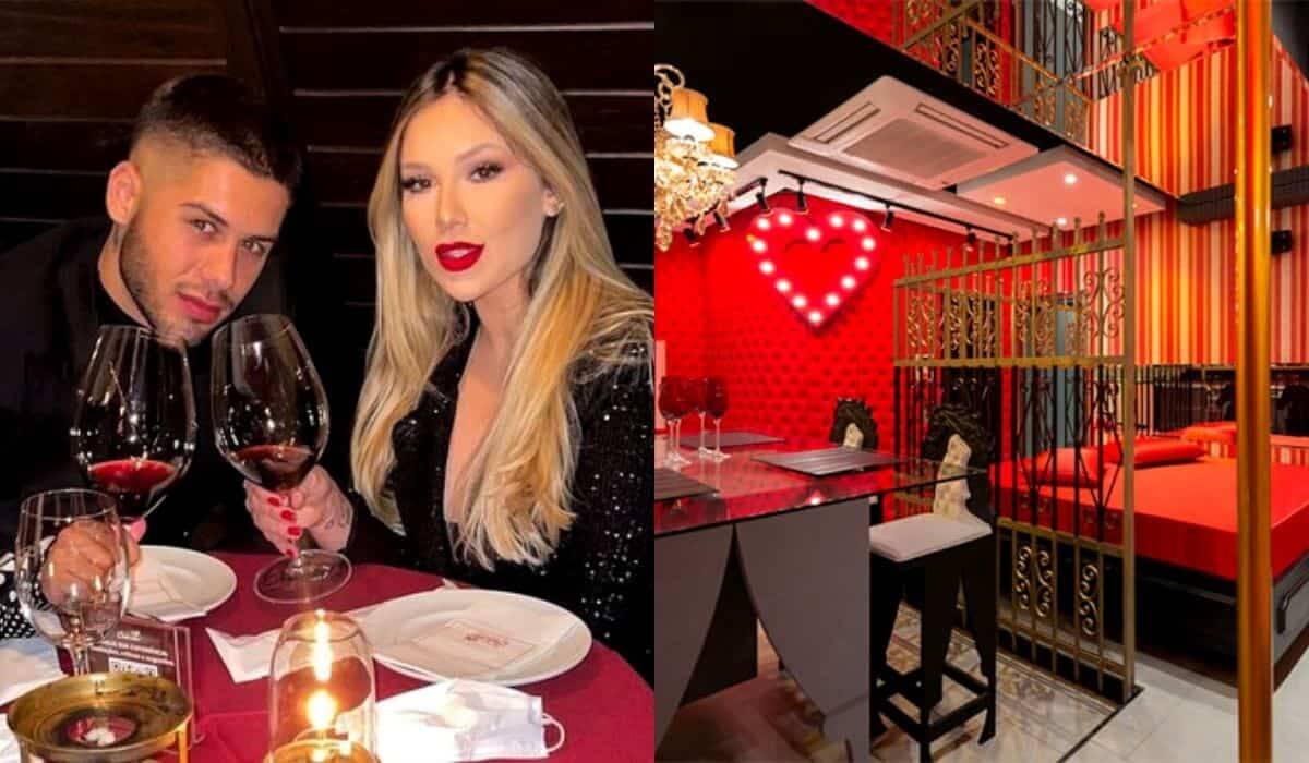 Virginia e Zé Felipe celebram 1 ano de namoro em motel de luxo de SP