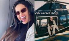 Juliette Freire curte andar de helicóptero: 'tô chique demais'