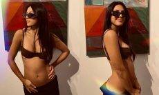 Yanna Lavigne exibe gravidez em clique de biquíni: 'início do barrigão'