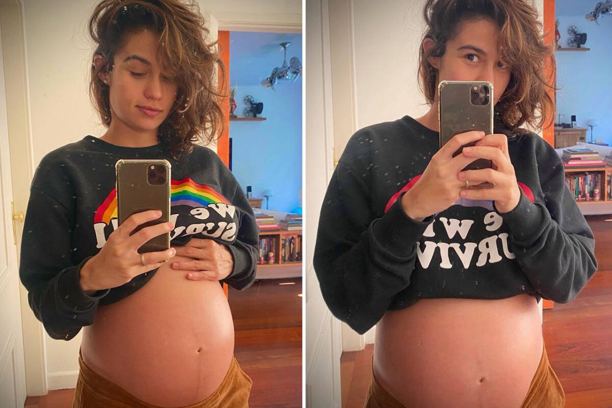 Nanda Costa exibe o barrigão de gravidez e se derrete: "Gerando esperança"