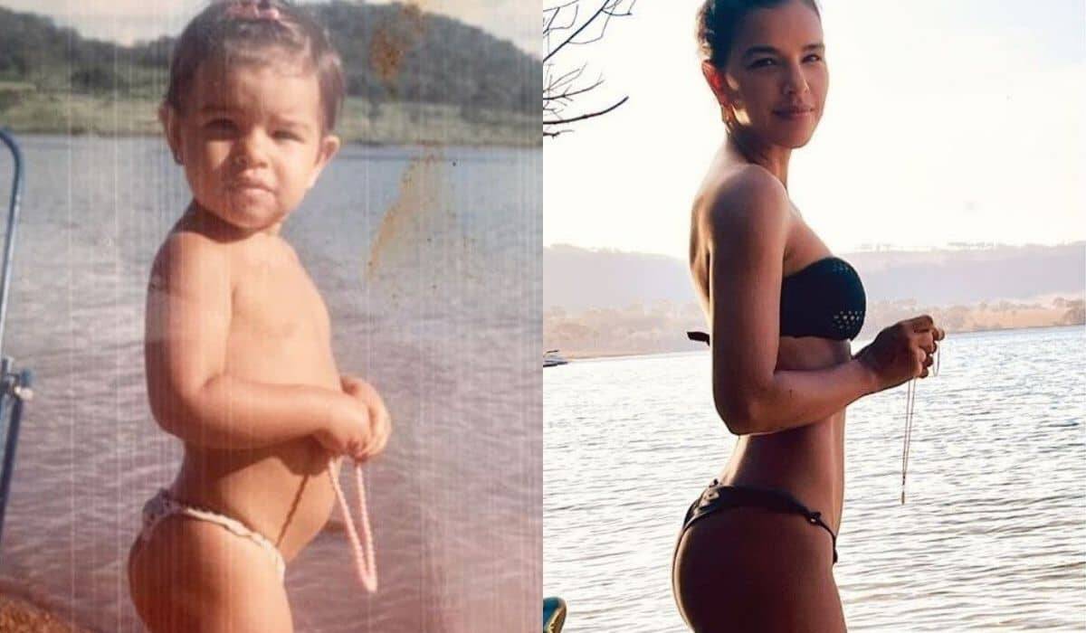 Mariana Rios repete clique da infância: 'o que mudou'