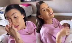Bianca Andrade surge se maquiando enquanto amamenta: 'super mamãe'