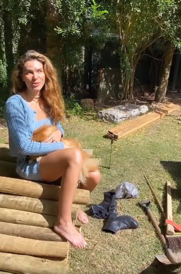 Cauã Reymond e Mariana Goldfarb exibem horta em casa: 'bem legal' (Foto: Reprodução/Instagram)