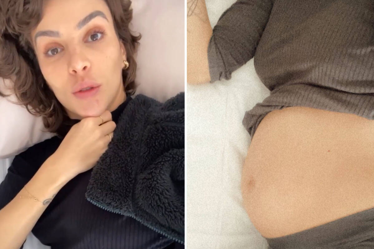 Monica Benini exibe barriga na reta final da gravidez: "Falta pouco"