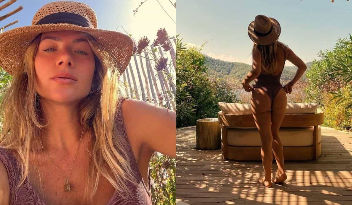 Giovanna Ewbank posa de maiô em dia de sol durante viagem em Ibiza